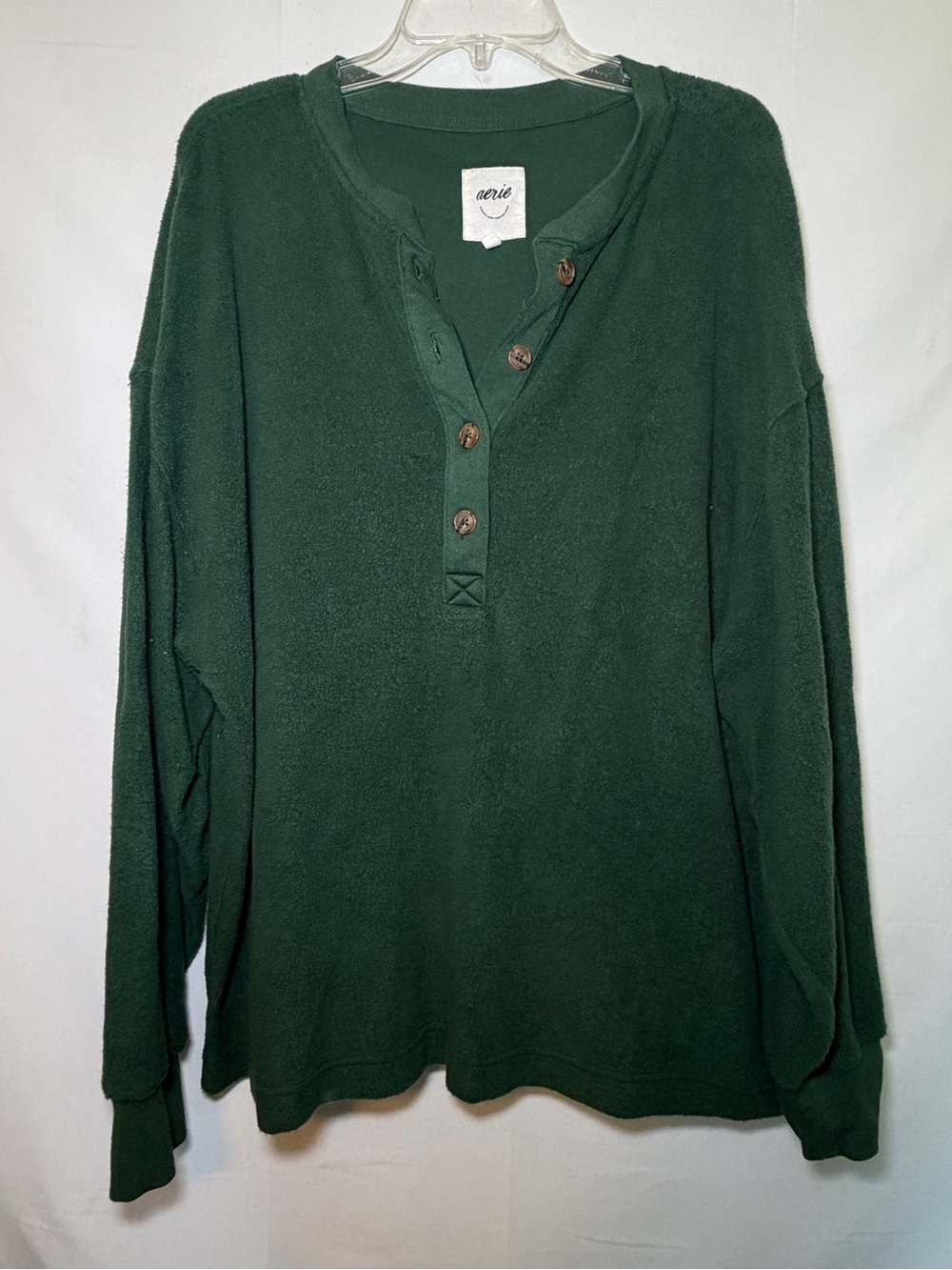 Aerie Sherpa Henley Sweatshirt